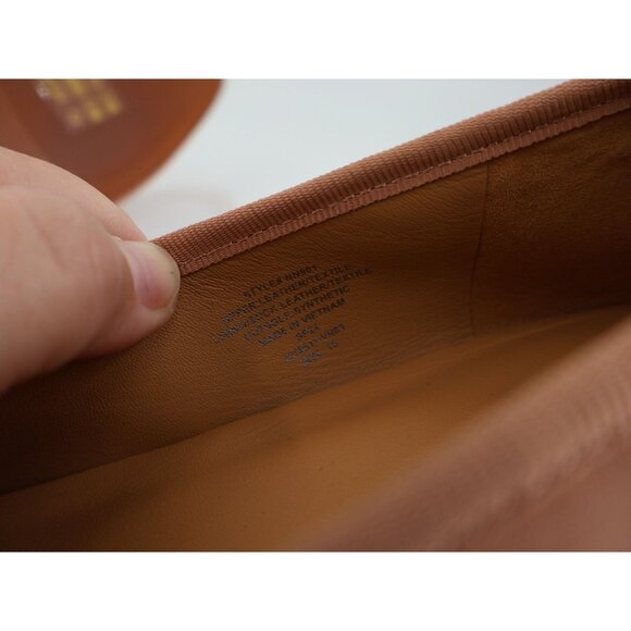 Madewell The Anelise Leather Ballet Flats Nude Tan Pointed Toe Women’s Size 10 - Picture 13 of 14